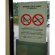 Autocollant défense de fumer dans les lieux publics